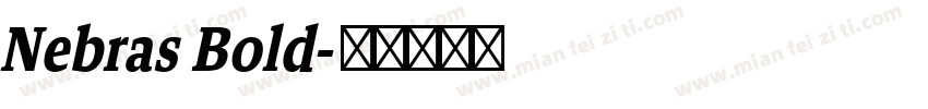 Nebras Bold字体转换